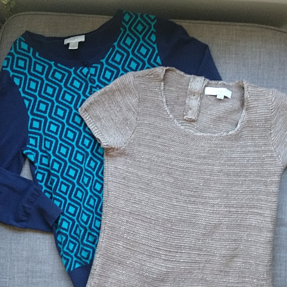 Knit Sweater & Cardigan Ann Taylor LOFT Tops Shirts Fall Lot M